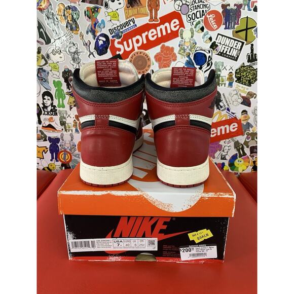 Size 7 - Jordan 1 Retro High OG Chicago Reimagined Lost & Found 100% Authentic! - Picture 4 of 5